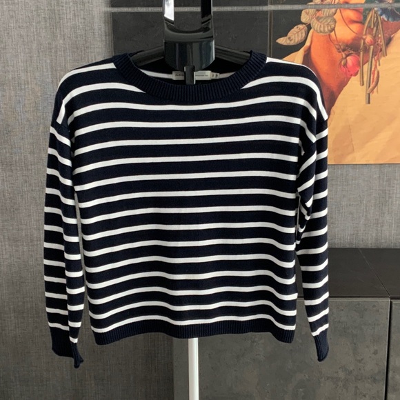 Inwear Sweaters - Inwear Classic Navy and White Striped Women's Sweater XS